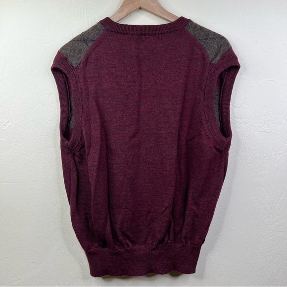 Jack Henry 100% Virgin Wool Argyle Mens Vest Size XL - Picture 4 of 9